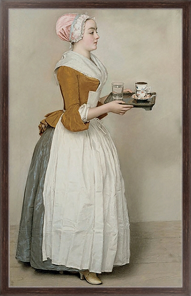 Постер Шоколадница с типом исполнения На холсте в раме в багетной раме 221-02