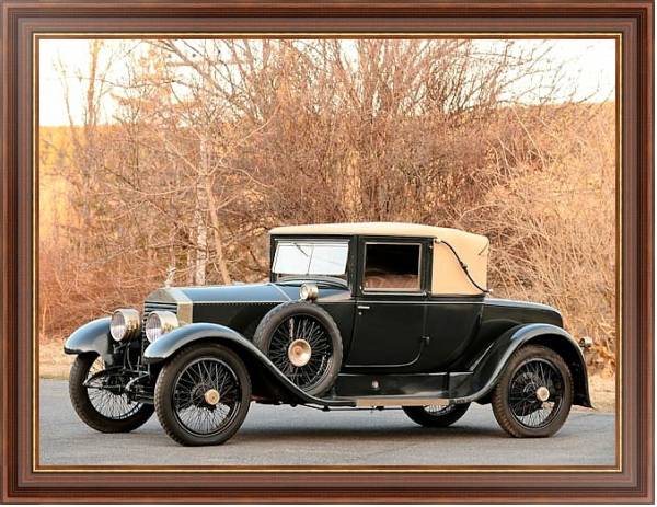 Постер Rolls-Royce 20 2-door Landau Coupe by Locke '1925 с типом исполнения На холсте в раме в багетной раме 35-M719P-83