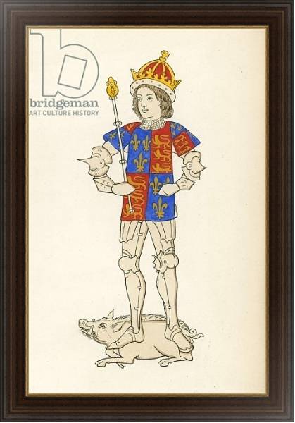 Постер King Richard III, 1483-85 с типом исполнения На холсте в раме в багетной раме 1.023.151
