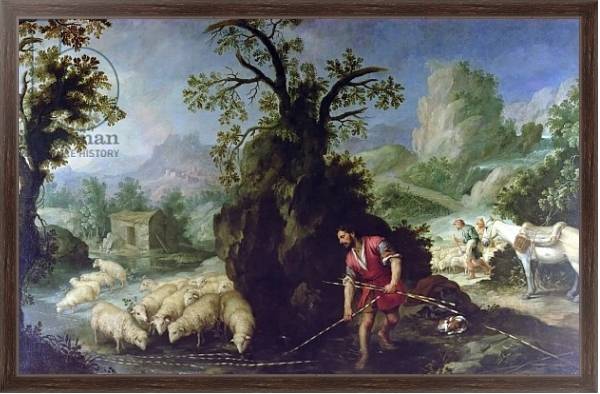 Постер Jacob Setting the Peeled Rods before the Flocks of Laban с типом исполнения На холсте в раме в багетной раме 221-02