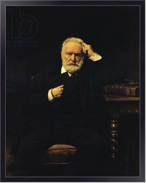 Постер Portrait of Victor Hugo 1879 с типом исполнения На холсте в раме в багетной раме 221-01