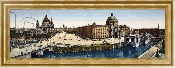 Постер View of Berlin at the turn of the century с типом исполнения На холсте в раме в багетной раме NA033.1.051