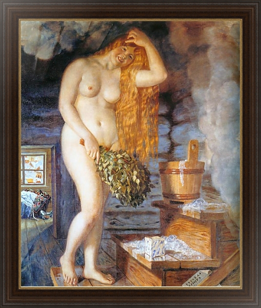 Постер Русская  Венера с типом исполнения На холсте в раме в багетной раме 1.023.151