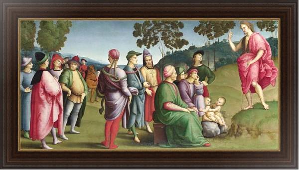 Постер Молящийся Святой Иоанн-Креститель с типом исполнения На холсте в раме в багетной раме 1.023.151