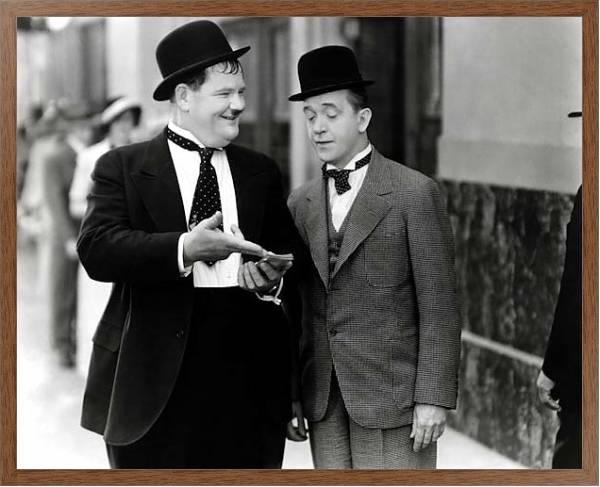 Постер Laurel & Hardy (Thicker Than Water) с типом исполнения На холсте в раме в багетной раме 1727.4310