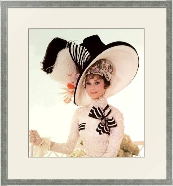 Постер Хепберн Одри 166 с типом исполнения Под стеклом в багетной раме 1727.2510