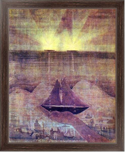 Постер Анданте (Соната моря) с типом исполнения На холсте в раме в багетной раме 221-02