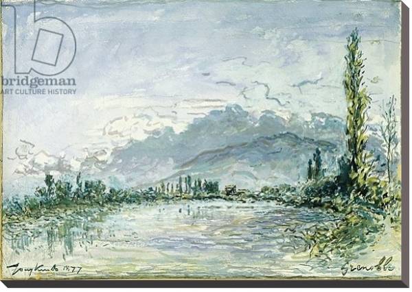 Постер The River Isere at Grenoble, 1877 с типом исполнения На холсте без рамы