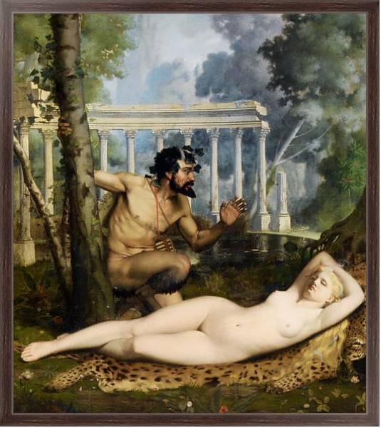 Постер Пан и Венера с типом исполнения На холсте в раме в багетной раме 221-02