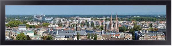 Постер Франция, Страсбург. Большая панорама с типом исполнения На холсте в раме в багетной раме 221-01