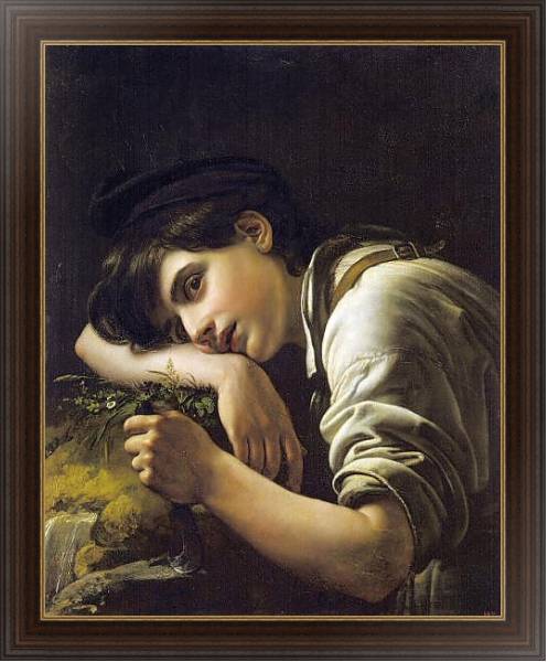 Постер Молодой садовник. 1817 с типом исполнения На холсте в раме в багетной раме 1.023.151