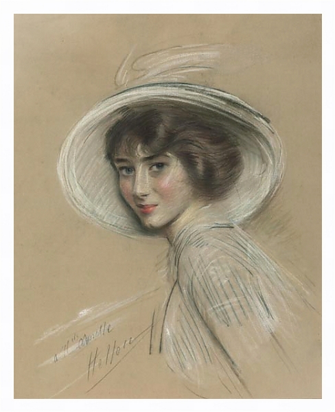 Постер Портрет Анетт с типом исполнения На холсте в раме в багетной раме 221-03