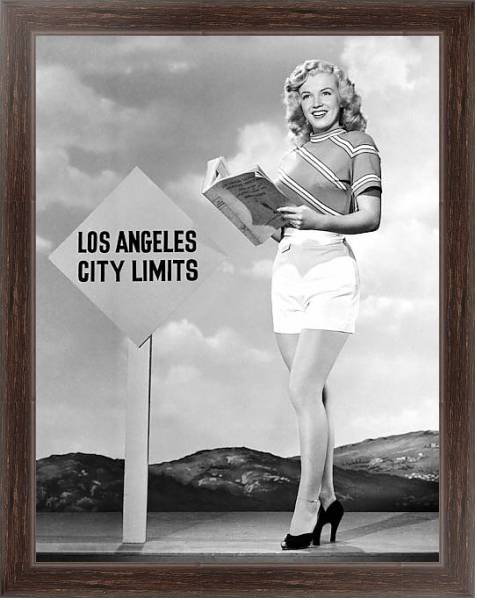 Постер Monroe, Marilyn 70 с типом исполнения На холсте в раме в багетной раме 221-02