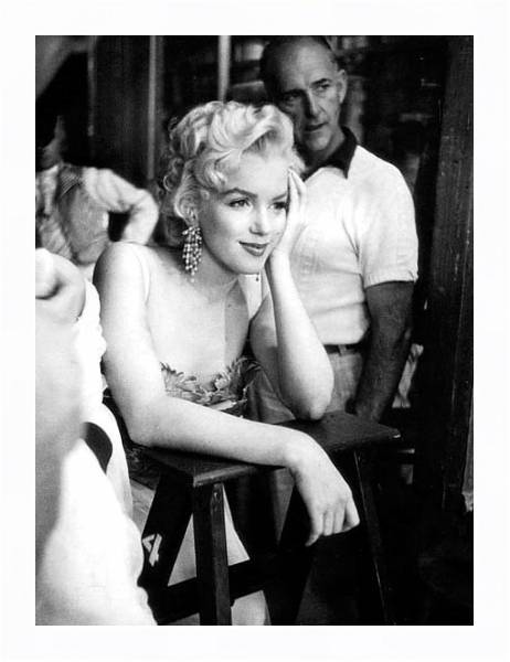 Постер Monroe, Marilyn 40 с типом исполнения На холсте в раме в багетной раме 221-03