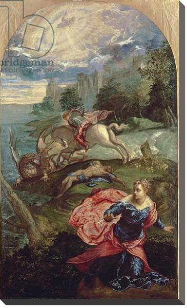 Постер St.George and the Dragon с типом исполнения На холсте без рамы