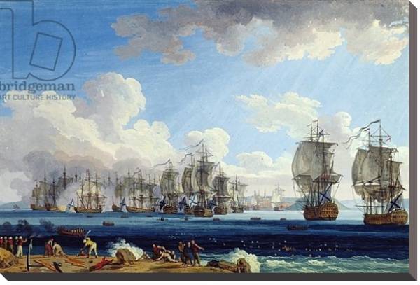 Постер The Battle of Chesma on the 5th July 1770 с типом исполнения На холсте без рамы