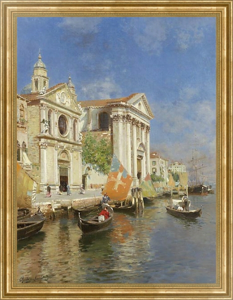 Постер Каналы Венеции 2 с типом исполнения На холсте в раме в багетной раме NA033.1.051