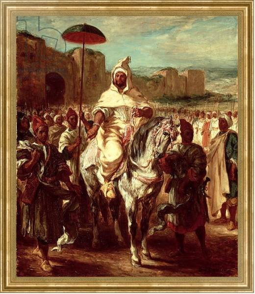 Постер Abd Ar-Rahman, Sultan of Morocco, 1845 с типом исполнения На холсте в раме в багетной раме NA033.1.051