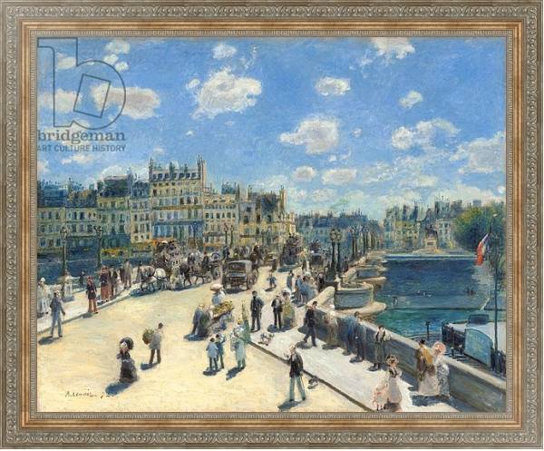Постер Pont Neuf, Paris, 1872 с типом исполнения На холсте в раме в багетной раме 484.M48.310