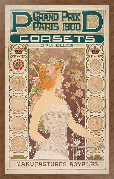 Постер Pd Corsets с типом исполнения На холсте в раме в багетной раме 1727.4310