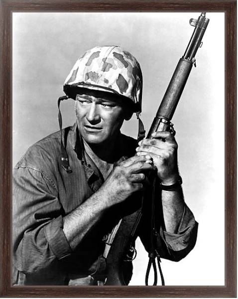 Постер Wayne, John (Sands Of Iwo Jima) с типом исполнения На холсте в раме в багетной раме 221-02