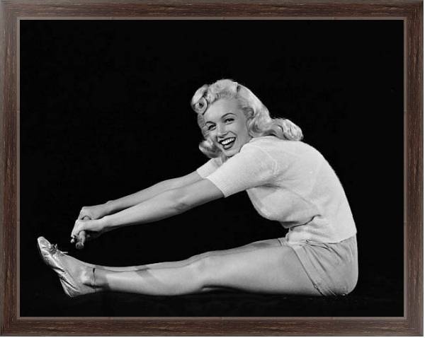 Постер Monroe, Marilyn 76 с типом исполнения На холсте в раме в багетной раме 221-02