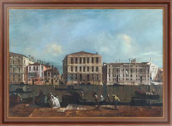 Постер Венеция - Гранд Канал и Палаццо Песаро с типом исполнения На холсте в раме в багетной раме 35-M719P-83