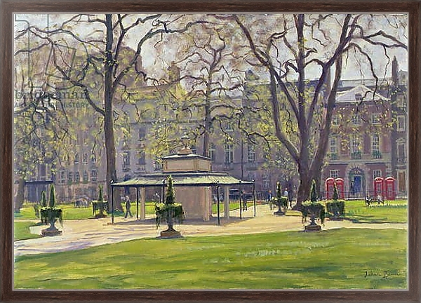 Постер Berkeley Square, London с типом исполнения На холсте в раме в багетной раме 221-02