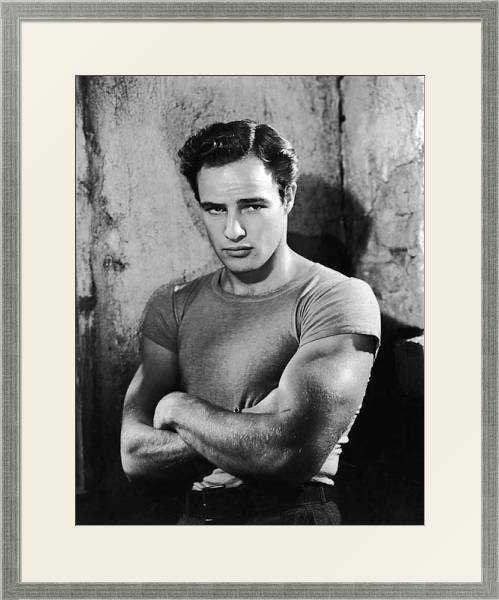 Постер Brando, Marlon (A Streetcar Named Desire) 4 с типом исполнения Под стеклом в багетной раме 1727.2510