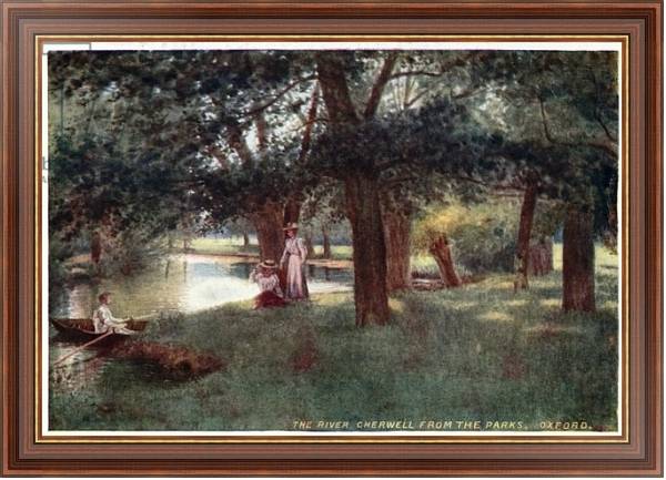 Постер The River Cherwell, from the Parks, Oxford с типом исполнения На холсте в раме в багетной раме 35-M719P-83
