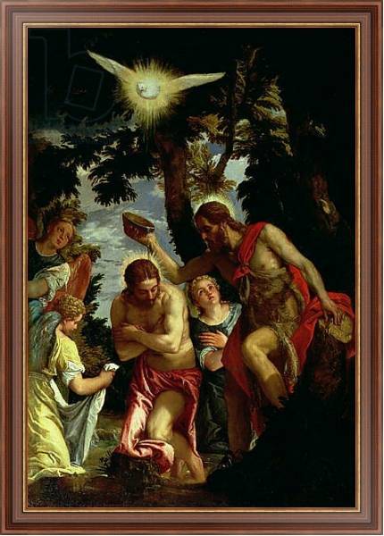 Постер The Baptism of Christ 3 с типом исполнения На холсте в раме в багетной раме 35-M719P-83