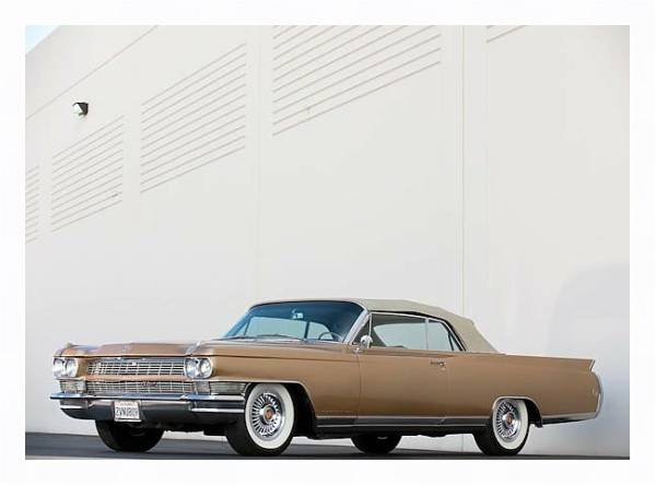 Постер Cadillac Eldorado '1964 с типом исполнения На холсте в раме в багетной раме 221-03