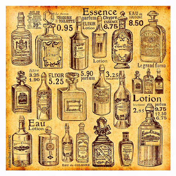 Постер Flacons et Parfums с типом исполнения На холсте в раме в багетной раме 221-03