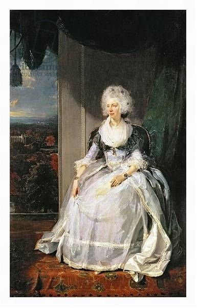 Постер Queen Charlotte, 1789-90, wife of George III с типом исполнения На холсте в раме в багетной раме 221-03