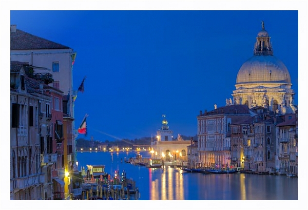 Постер Гранд-канал. Венеция 2 с типом исполнения На холсте в раме в багетной раме 221-03