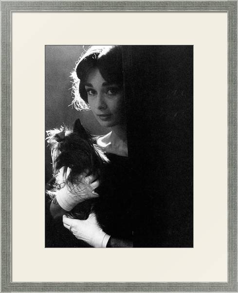 Постер Хепберн Одри 60 с типом исполнения Под стеклом в багетной раме 1727.2510