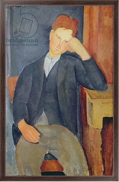 Постер The young apprentice, c.1918-19 с типом исполнения На холсте в раме в багетной раме 221-02