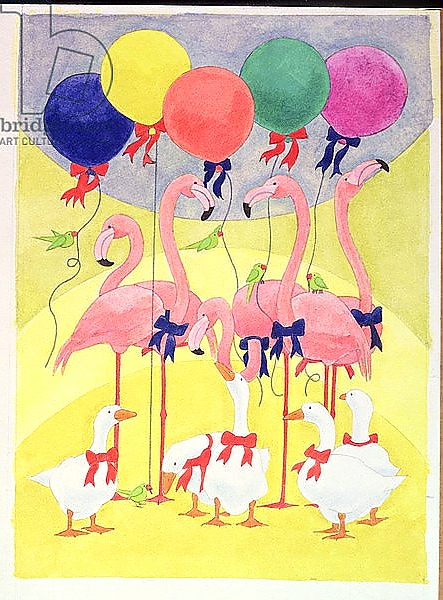 Постер Balloons с типом исполнения На холсте без рамы
