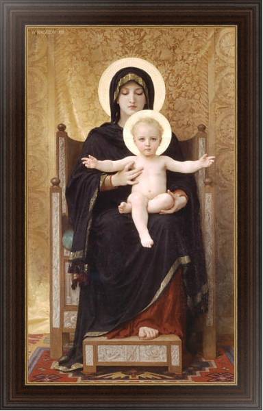 Постер Богородица с типом исполнения На холсте в раме в багетной раме 1.023.151