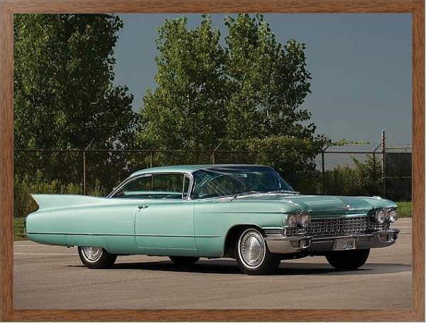 Постер Cadillac Sixty-Two Coupe DeVille '1960 с типом исполнения На холсте в раме в багетной раме 1727.4310