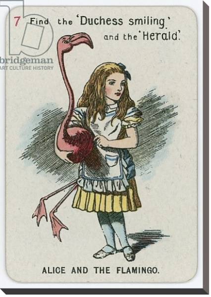 Постер Alice and the Flamingo с типом исполнения На холсте без рамы