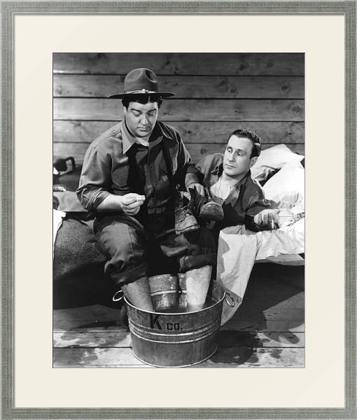 Постер Abbott & Costello (Buck Privates) с типом исполнения Под стеклом в багетной раме 1727.2510