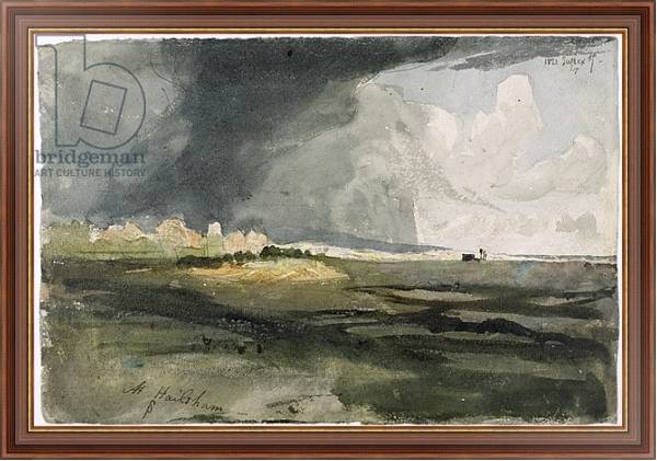 Постер At Hailsham, Sussex: A Storm Approaching, 1821 с типом исполнения На холсте в раме в багетной раме 35-M719P-83