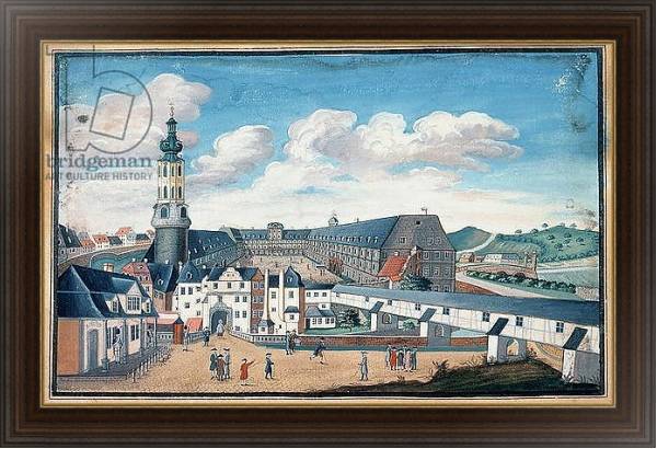 Постер View of Weimar with the Castle of Wilhelmsburg с типом исполнения На холсте в раме в багетной раме 1.023.151