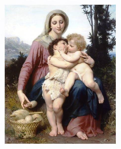 Постер Святое семейство 2 с типом исполнения На холсте в раме в багетной раме 221-03