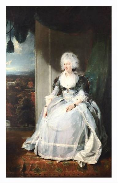 Постер Королева Шарлотта с типом исполнения На холсте в раме в багетной раме 221-03
