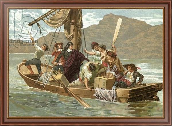 Постер Descartes and the boatmen of Elba с типом исполнения На холсте в раме в багетной раме 35-M719P-83