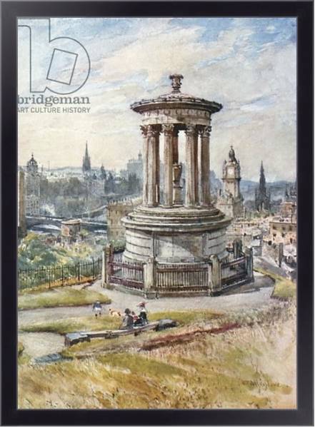 Постер Edinburgh from Calton Hill с типом исполнения На холсте в раме в багетной раме 221-01