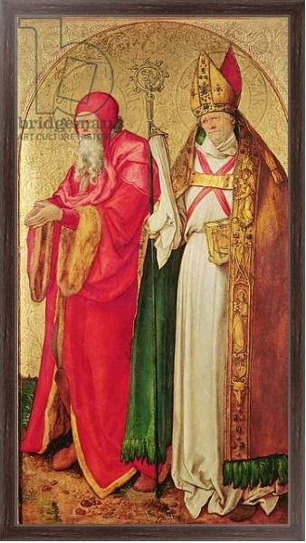 Постер Saint Simeon and Saint Lazarus, c.1503 с типом исполнения На холсте в раме в багетной раме 221-02