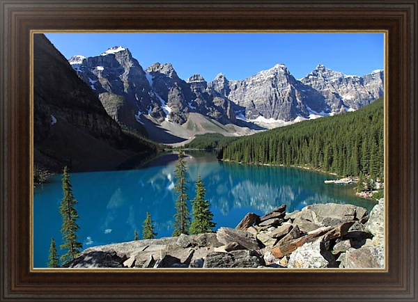 Постер Национальный парк Банф. Канада 7 с типом исполнения На холсте в раме в багетной раме 1.023.151